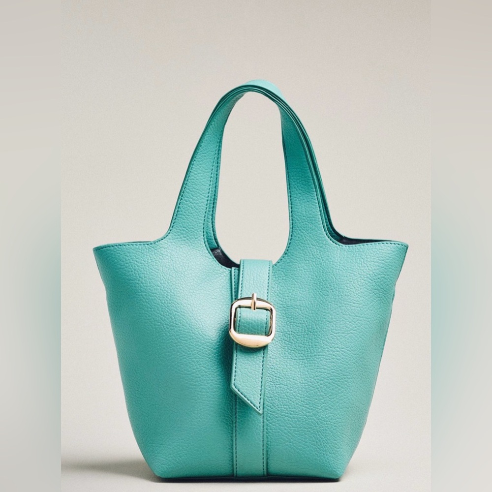 Anthropologie Pebbled Bucket Bag